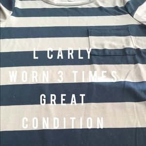 L stripe lularoe Carly